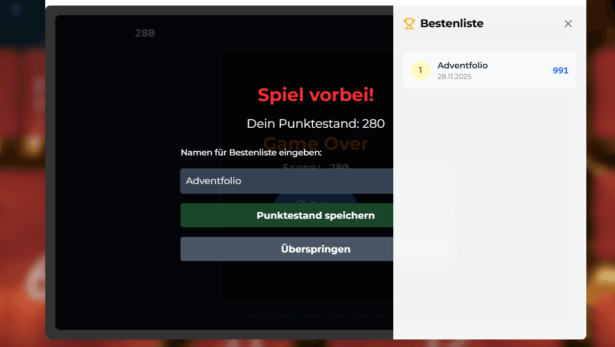 Interaktion durch Mini-Games