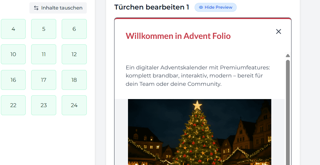 Rich Media hinter jedem Türchen